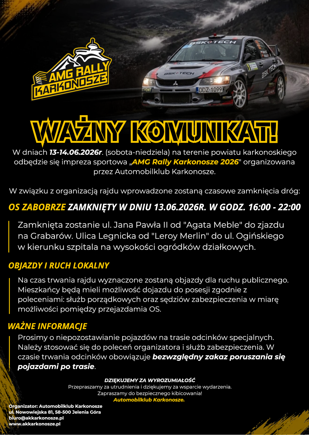 Ulotka dla mieszkańców – Zabobrze, strona awers